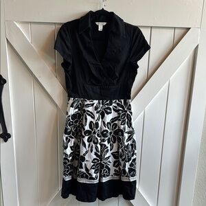 White House Black Market Elegant Black Dress